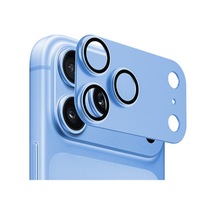 Apple İphone 18 Pro Uyumlu Fc007 Titanyum Serisi Anti Reflective Kamera Lens Koruyucu Mavi
