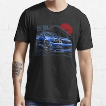 Noıssey Kırmızı Etiket Skyline Gtr R34 Siyah Erkek T-shirt 07186