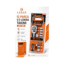 12 Parça 1/2" Lokma Takımı Cr-v Çelik Cırcırlı Kol Oto, Motosiklet Ve Ev Tamiri İçin Profesyonel