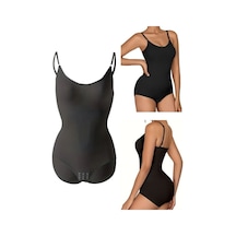 Bonbonetti Chocolate Baby & Kids Bonbonetti Kadın Çıtçıtlı Dikişsiz Body Korse Atlet Siyah1