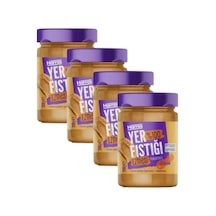 Katkısız Yer Fıstığı Ezmesi %100 Fıstık İlave Şeker İçermeyen 4 Adet X 350gr