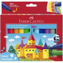 Faber-Castell Jumbo Yıkanabilir Keçeli Kalem 12'li