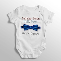 İmaj Tuğbababy Babalar Günün Kutlu Olsun Canım Babam Yazılı Baskılı Bebek Zıbını (520689005) Beyaz