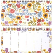 Keskin Color Haftalık Planlayıcı Spiralli 13x27 Cm Sunflower Diğer