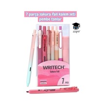 7 Parça Kalem Seti Writech Tükenmez Jel Fosforlu Kalem Seti Diğer