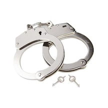 Masolet Polis Kelepçesi, Zincirli Çelik Kelepçe Gri