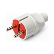 Elektrik Tesisatı İçin Beyaz Erkek Fiş 16 Amper 250v