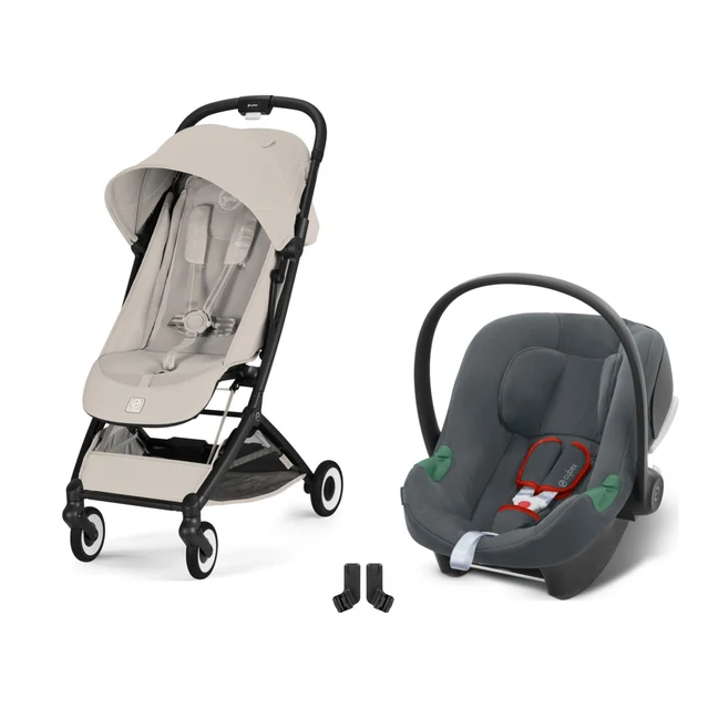 Cybex Orfeo Travel Sistem Black Dune Grey & Aton Steel Grey