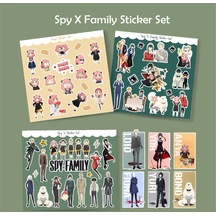 Spyxfamily 4 Farklı Sticker Set Etiket Kağıdı