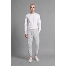 Defacto Slim Fit Bağcıklı Fermuar Cepli Pike Jogger Eşofman Altı E9427ax26augr369 Gri-gr369