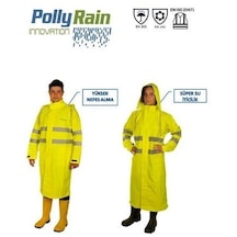 Polly Rain Pu Polyester Alt Üst Takım Reflektörlü Pardesü Yağmurluk