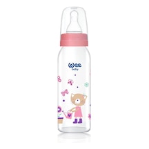 Wee Baby  Klasik Cam Biberon 250 ML Pembe