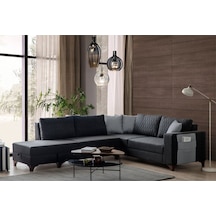 Eymense Loft Köşe Koltuk Takımı Antrasit Sol Köşe