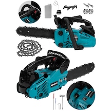 Schatz 25cc Mini Benzinli Testere Ağaç Odun Dal Budama Ve Kesme Testeresi Hızar Motoru 35cm Testere Mavi