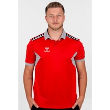Hummel Otantik Polo Yaka Kamp Tişört Kırmızı