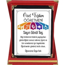 Özel Eğitim Öğretmenine Hediye Isim Baskılı Plaket
