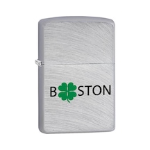 Zippo Boston Clover - Boston Yonca Dizayn Çakmak Gri Zippo Boston Clover - Boston Yonca Dizayn Çakmak Gri