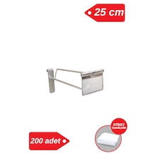 25 Cm - 200 Adet Galvaniz Etiketli Tel Pano Kancası Raf Askısı Galvaniz