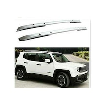Jeep Renegade Uyumlu 2014 Sonrası Tavan Çıtası Gümüş Gri