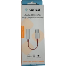 Kensa Type-c Audio Kulaklık Dönüştürücü