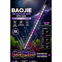 Akvaryum Işığı - Bitki Işığı - Balık Işığı - Tamamen Su İçinde Kullanılabilir - 12 Led - Pembe Beyaz - 38 Cm - Güçlü Aydınlatma - 6w
