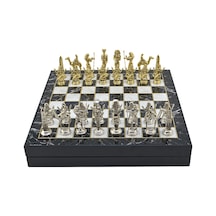 Gifthome Büyük Boy Metal Mısır Satranç Tk. Parlak Ve Mermer Desen