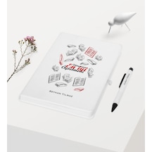 Kişiye Özel Dünyanın En Iyi Öğretmeni Temalı Beyaz Defter Kalem H N11.1034
