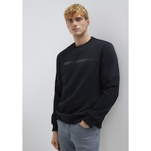 Mavi - Mavi Black Bisiklet Yaka Siyah Sweatshirt 0s10528-900 Siyah
