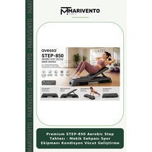 Premium Step-850 Aerobic Step Tahtası - Mekik Sehpası Spor Ekipmanı Kondisyon Vücut Geliştirme