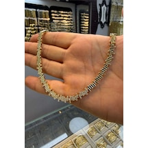 Zikzak Gerdanlık 45 Cm Kolye Altın