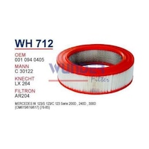 W123 300d Dizel Hava Filtre Om617 Motor