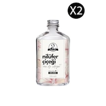 Deluxe Seri Nilüfer Çiçeği Kolonyası Parfümlü Lotus Çiçeği Kokulu Kolonya 200 Ml X 2 Cam Şişe