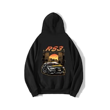 Brz Collection Unisex Oversize Rs3 Audi Rs3 Hoodie Siyah