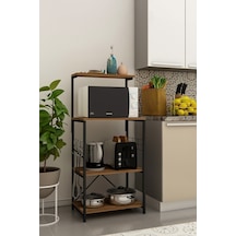 Morpanya Rota Çok Amaçlı Dolap Mutfak Bangosu Mikrodalga Fırın Rafı Malzeme Dolabı Düzenleyicisi