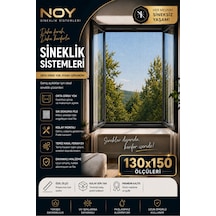 Sineklik Pencere Sinekliği Yapışkanlı Cırtlı Sinek Perdesi Yıkanabilir Tekrar Kullanılabilir 130x150 Cm
