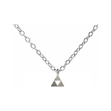The Legend Of Zelda Triforce Üçgen Kolye 60 Cm Zincirli Anime Oyun Temalı Unisex Takı Çok renkli