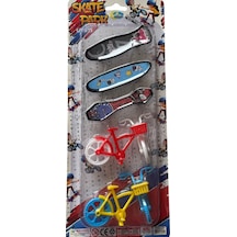 Kaykay Ve Bisiklet Oyun Seti 3 Kaykay 2 Bisiklet 10 Cm Uzunlukları