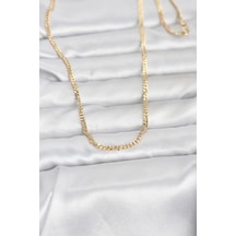 Cm 14k Gold Renk 60 Cm Zincir Kadın Kolye Renk Renk