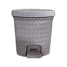 12 Litre Dantel Model Pedallı Çöp Kovası Beyaz
