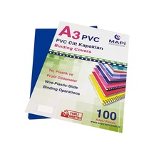 Mapi A3 Pvc Opak Cilt Kapak Lacivert 100 Lü