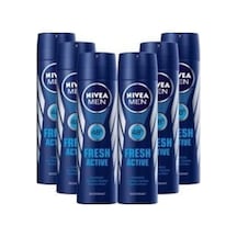 Nivea Men Fresh Active Erkek Sprey Deodorant 150 ML x 6