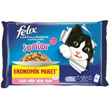 Purina Felix Tavuklu Pouch Yetişkin Kedi Yaş Maması Ekonomik Paket 4 x 85 G