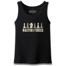 Master Of Chess And Chess Pieces Siyah Erkek Atlet 001