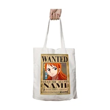 Art Hediye Wanted Nami B Anime İki Tarafı Kalıcı Baskılı Yıkanabilir Çanta Çok Renkli