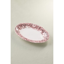 Emsan Floransa Kayık Tabak 21 Cm Bordo