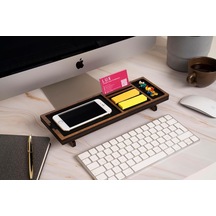 Ayrex Vigowood Masaüstü Organizer Mini Ceviz Genel