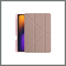 Bezos Pad 7 Pro Kılıf Kalemlikli Mars Tablet Kılıfı - Rose Gold Mmbz