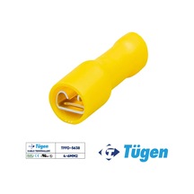 Tügen 4-6mm2 / 6,4x0,8 Full İzoleli Dişi Kablo Ucu 1 Kutu 100 Adet