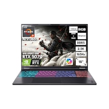 Acer Nitro 18 AI AN18-61-R9Y9 NH.QYJEY.002HMF43 Ryzen AI 9-365 48 GB 2 TB SSD RTX5070 18" W10P Dizüstü Bilgisayar