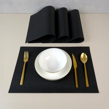 Maxstyle Other Black 4 Parça Amerikan Servis 30x45 Cm Renkli
